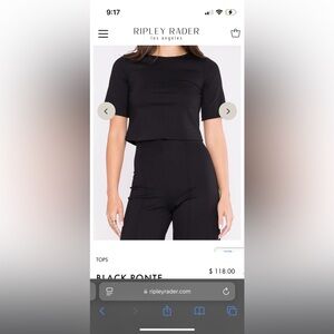 Black Fitted Short Sleeve T-Shirt